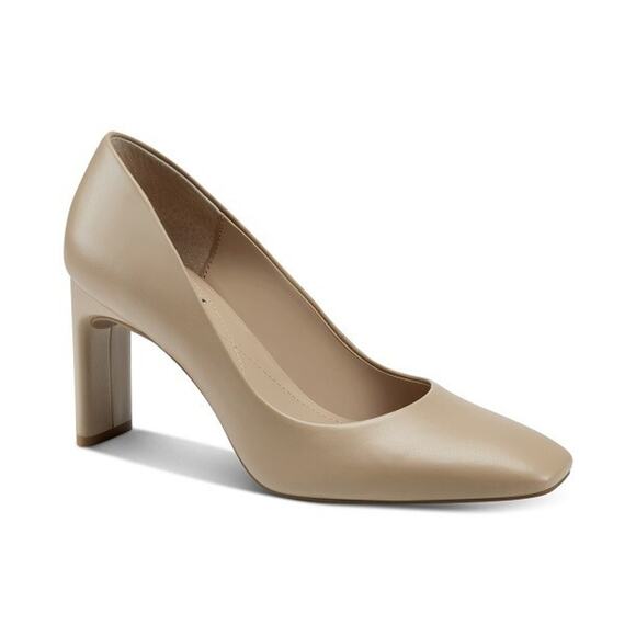 Alfani Women's Tarah Square-Toe Pumps, Nude Smooth Size 11M - Picture 1 of 1